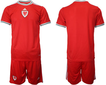 Custom Wales National Team red Home jersey