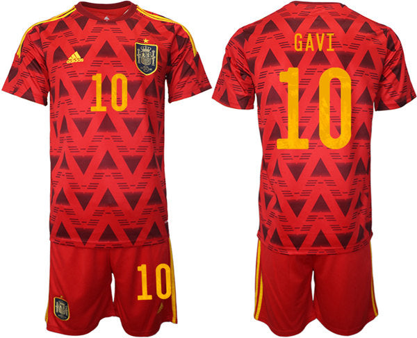 Gavi Spain National Team red Home jersey