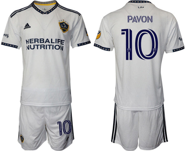 Pavón LA Galaxy white Home jersey