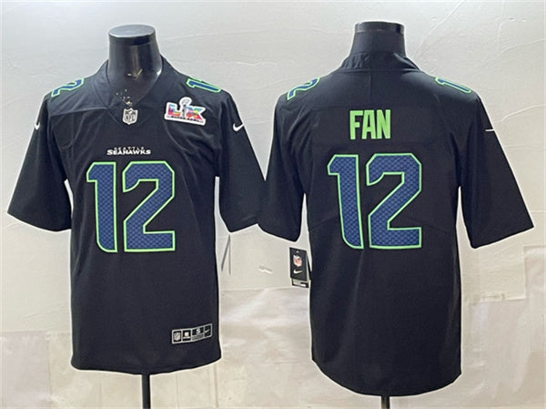 Fan Seattle Seahawks black Vapor jersey