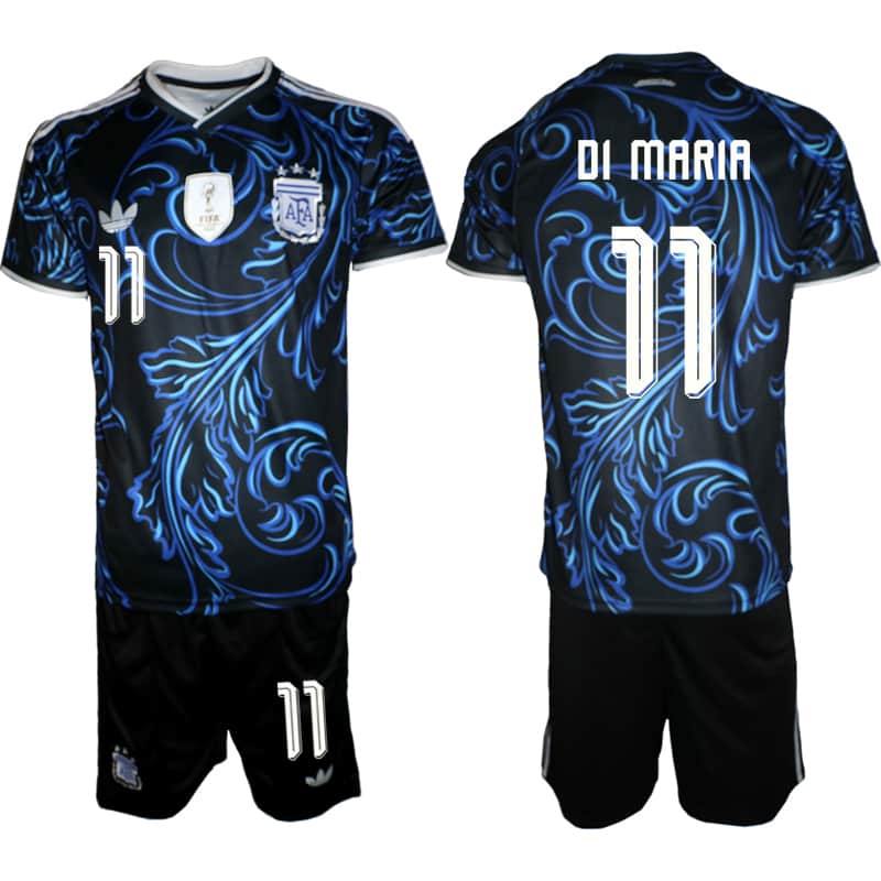 Ángel Di María Argentina National Team black Away jersey