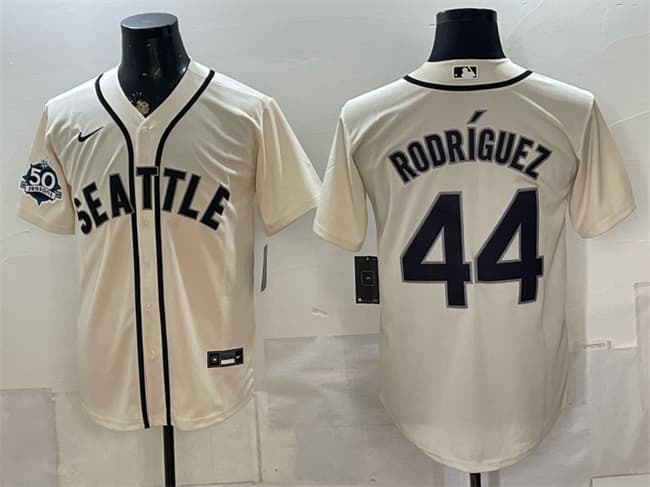 Julio Rodríguez Seattle Mariners cream Alternate jersey