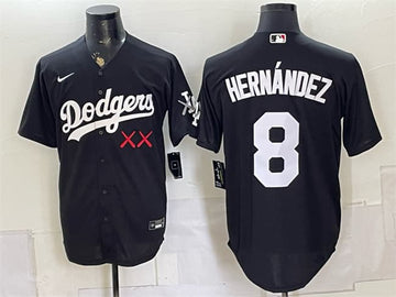 Enrique Hernández Los Angeles Dodgers black Vapor jersey