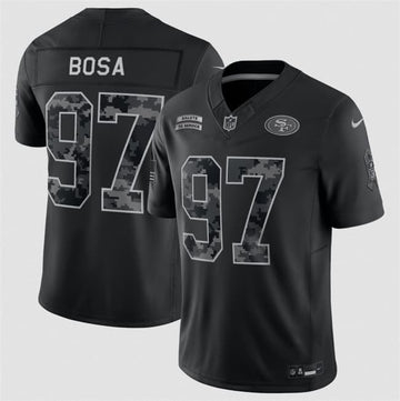 Nick Bosa San Francisco 49ers black Salute To Service jersey