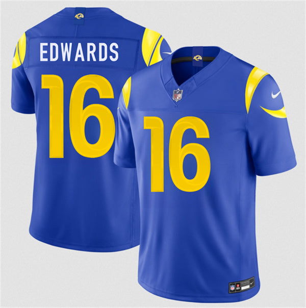 Tru Edwards Los Angeles Rams royal Vapor jersey