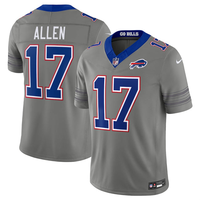 Josh Allen Buffalo Bills gray Vapor jersey