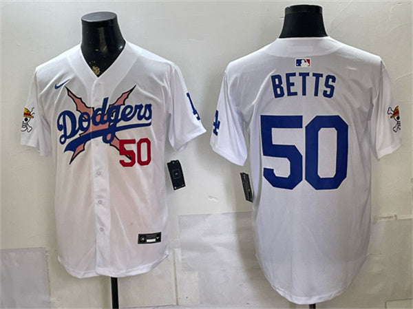 Mookie Betts Los Angeles Dodgers white Vapor jersey