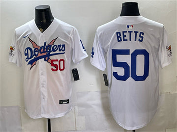 Mookie Betts Los Angeles Dodgers white Vapor jersey