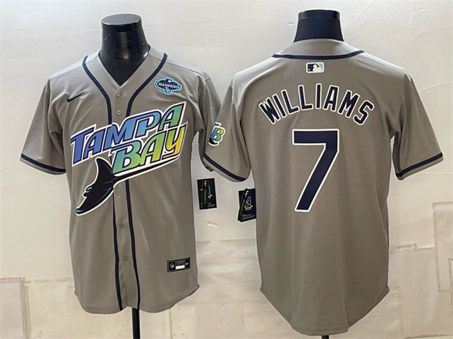Carson Williams Tampa Bay Rays gray Vapor jersey