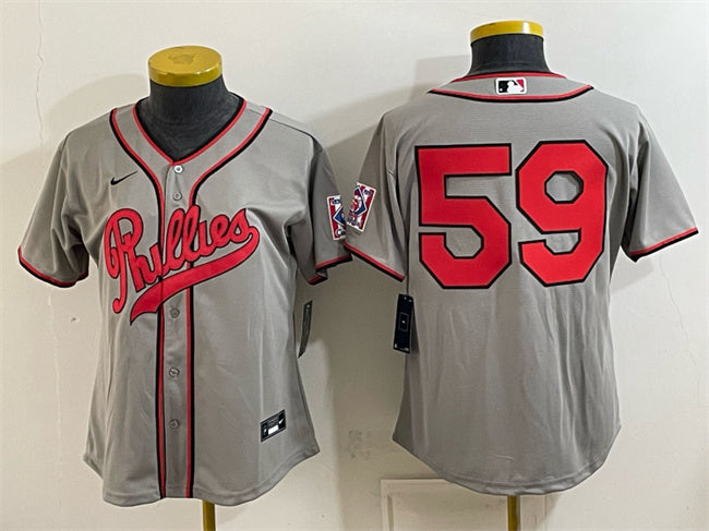 Jhoan Duran Philadelphia Phillies gray jersey