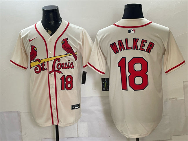 Jordan Walker St. Louis Cardinals cream Limited jersey