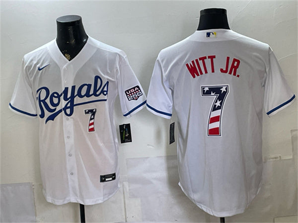 Bobby Witt Jr Kansas City Royals white jersey