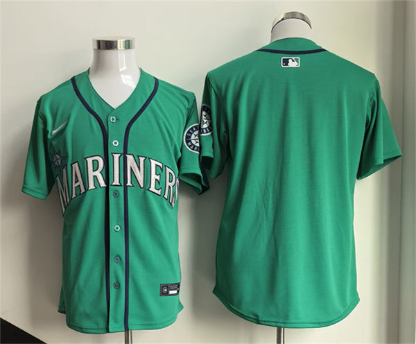 Custom Seattle Mariners aqua Limited jersey