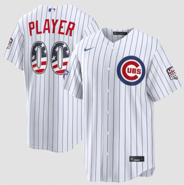 Custom Chicago Cubs white All-Star jersey