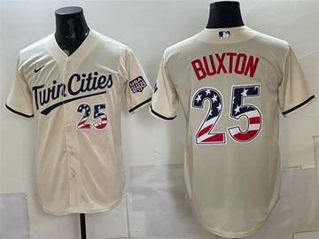 Byron Buxton Minnesota Twins cream jersey