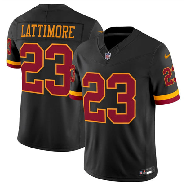 Trey Amos Washington Commanders black Vapor jersey