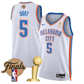 Luguentz Dort Oklahoma City Thunder white jersey