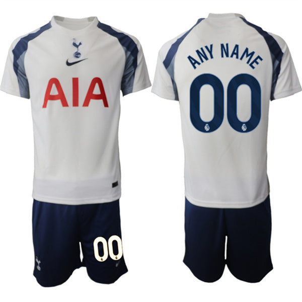 Custom Tottenham Hotspur white Home jersey