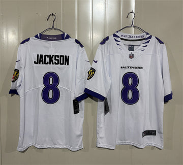 Lamar Jackson Baltimore Ravens white Vapor jersey