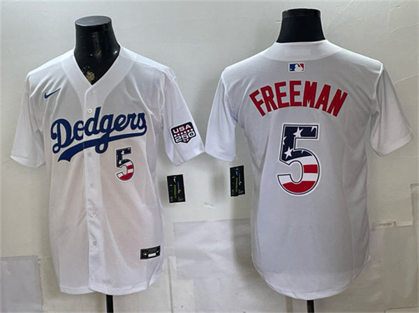 Freddie Freeman Los Angeles Dodgers white Home jersey