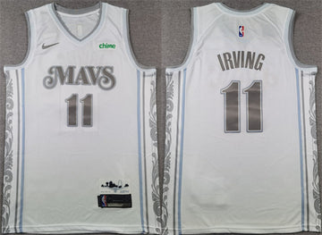 Kyrie Irving Dallas Mavericks white City Edition jersey