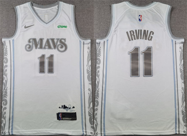 Kyrie Irving Dallas Mavericks white City Edition jersey