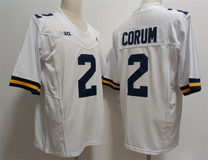 Blake Corum Michigan Wolverines white jersey
