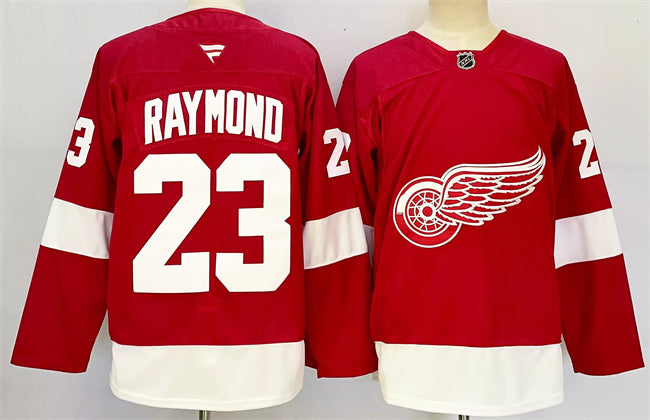 Lucas Raymond Detroit Red Wings red Home jersey