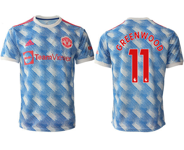 Mason Greenwood Manchester United blue Away jersey