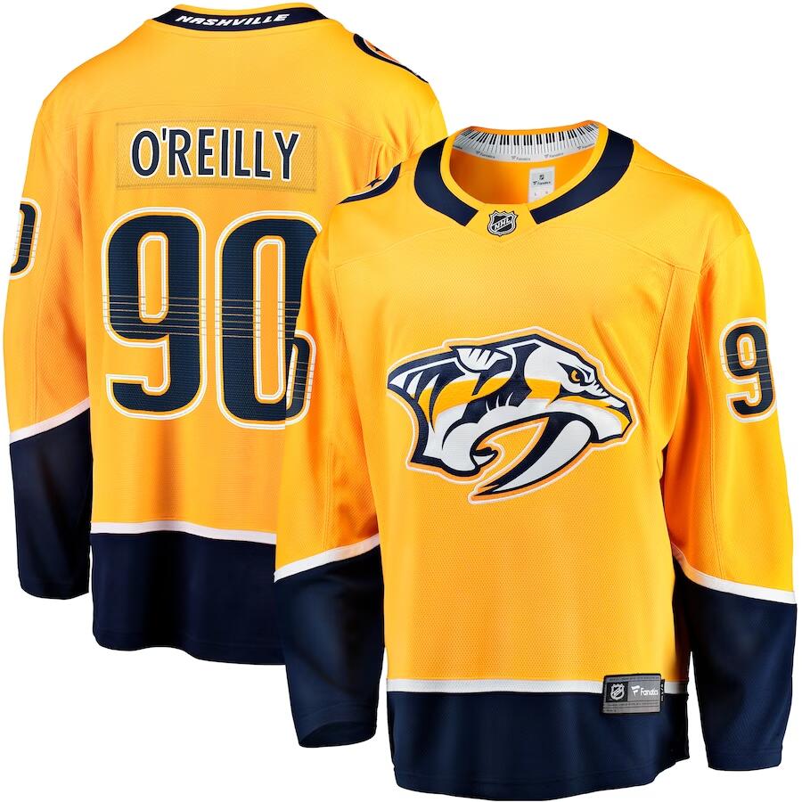 Ryan O'Reilly Nashville Predators yellow jersey