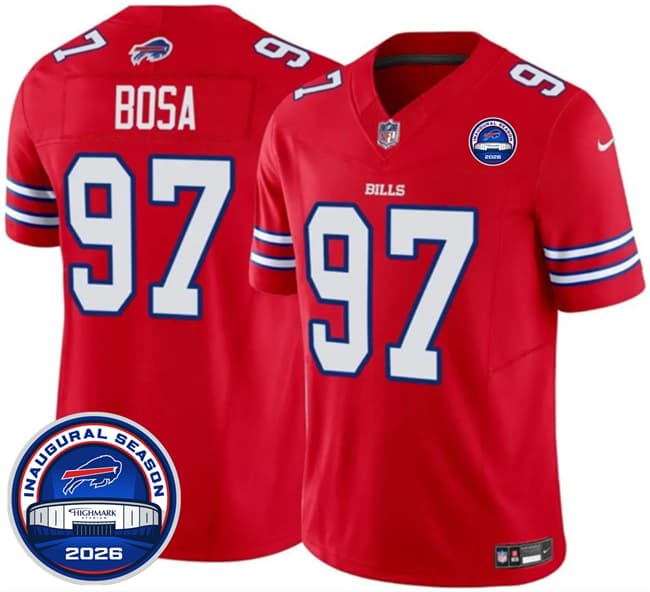 Joey Bosa Buffalo Bills red jersey