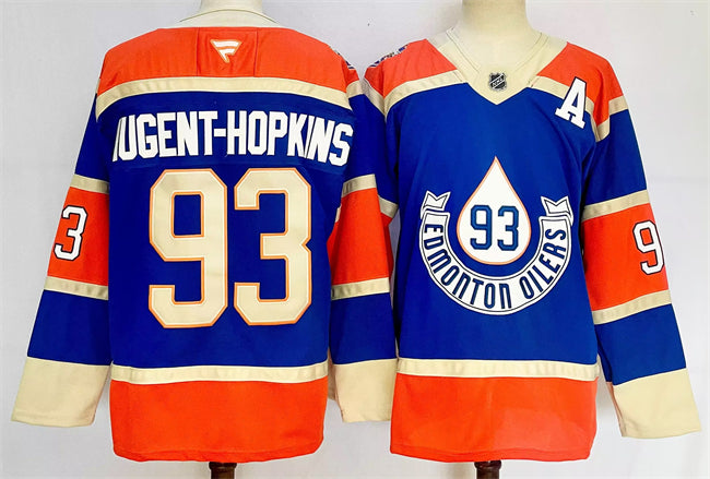 Ryan Nugent-Hopkins Edmonton Oilers royal Heritage jersey