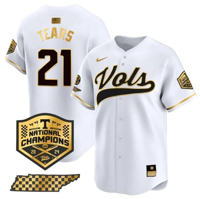 Kavares Tears Tennessee Volunteers white Vapor jersey