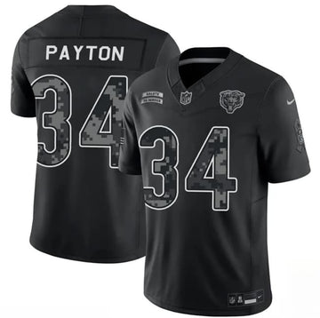 Walter Payton Chicago Bears black Salute To Service jersey