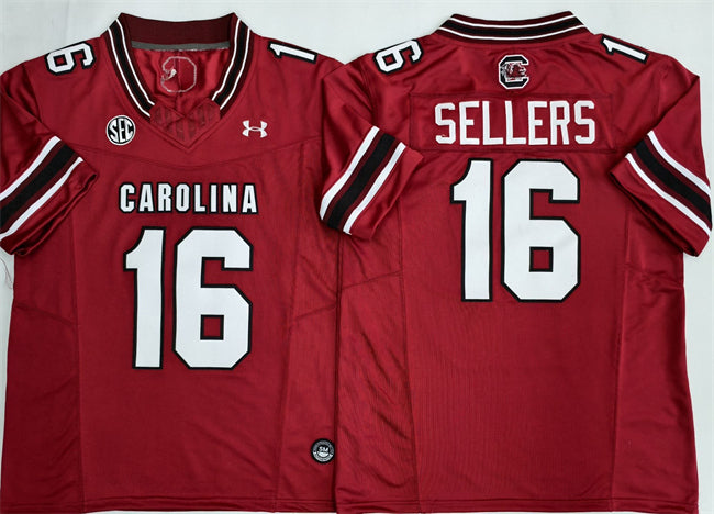 LaNorris Sellers South Carolina Gamecocks red jersey