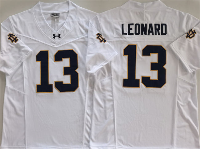 Riley Leonard Notre Dame Fighting Irish white Limited jersey