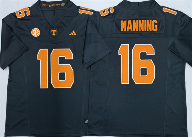 Peyton Manning Tennessee Volunteers black jersey