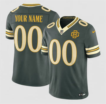 Custom Green Bay Packers green Limited jersey