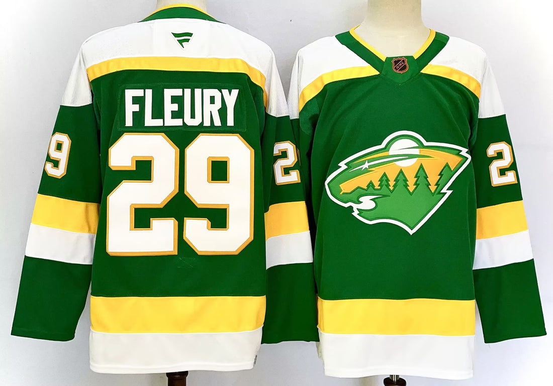 Marc-Andre Fleury Minnesota Wild green Alternate jersey
