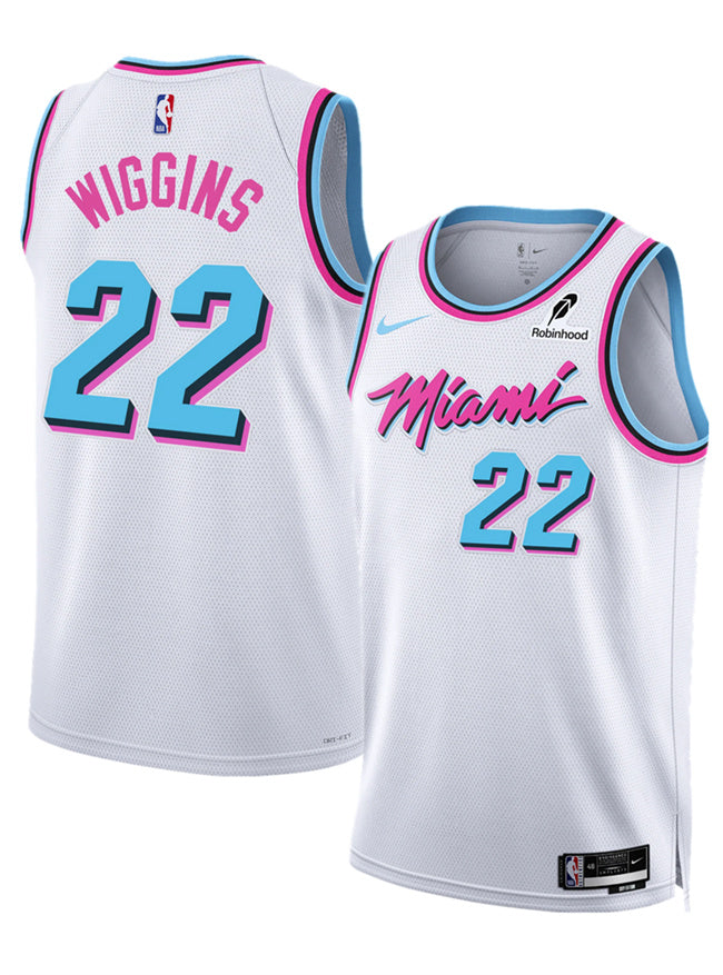 Andrew Wiggins Miami Heat white City Edition jersey