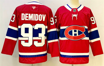 Ivan Demidov Montreal Canadiens red jersey