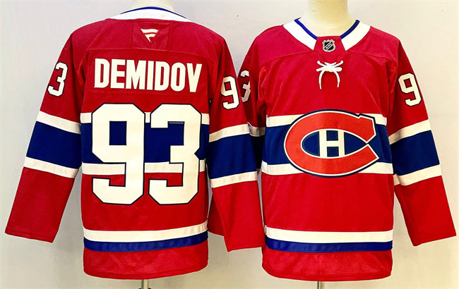 Ivan Demidov Montreal Canadiens red jersey