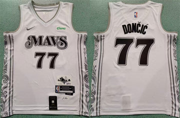 Luka Doncic Dallas Mavericks white City Edition jersey