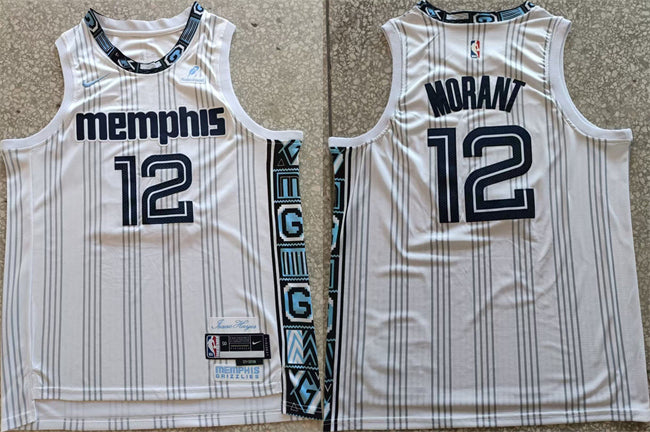 Ja Morant Memphis Grizzlies white City Edition jersey