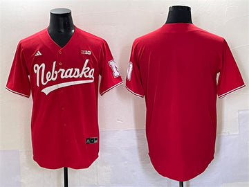 Custom Nebraska Huskers red jersey