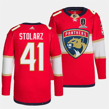 Anthony Stolarz Florida Panthers red Home jersey
