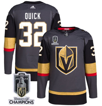 Jonathan Quick Vegas Golden Knights gray jersey