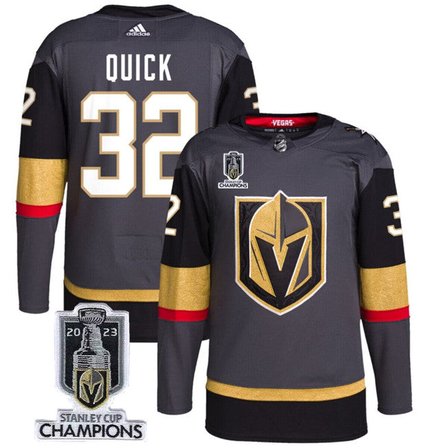 Jonathan Quick Vegas Golden Knights gray jersey