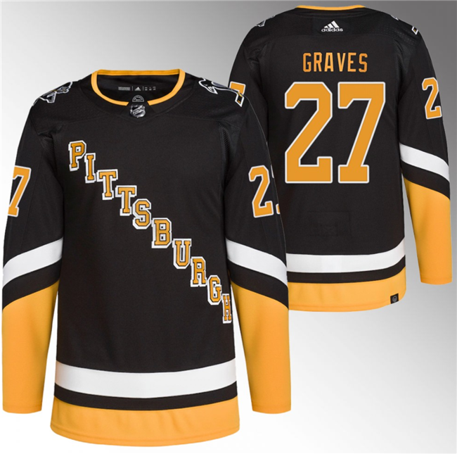 Ryan Graves Pittsburgh Penguins black Alternate jersey