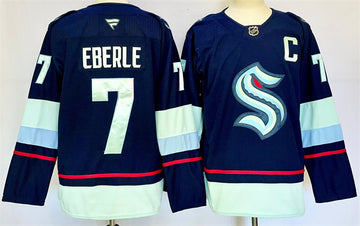 Jordan Eberle Seattle Kraken navy Home jersey